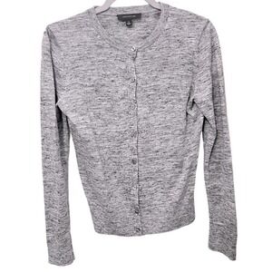 ANN Taylor Marled Button Front Cardigan